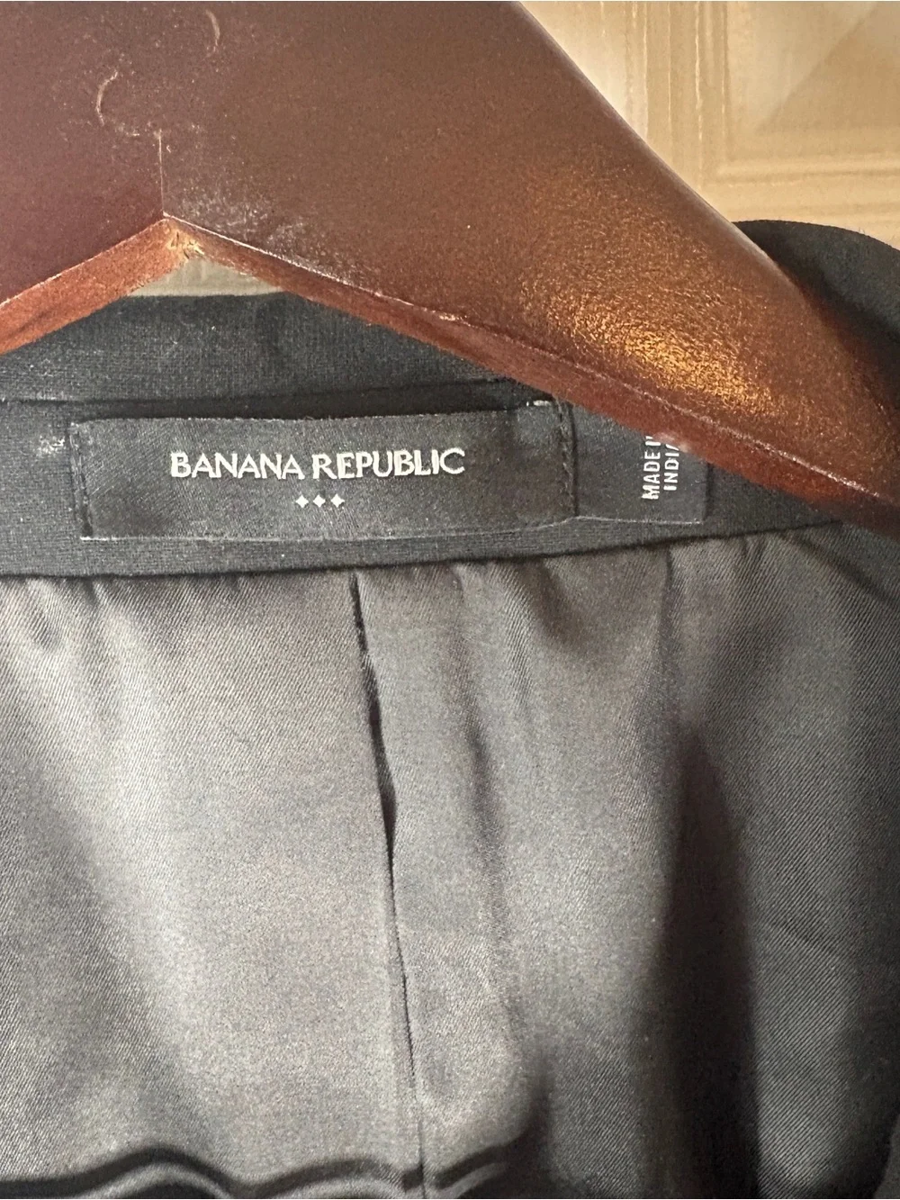 Banana Republic Black 2-Button Classic Suit Jacket Blazer 46R 108